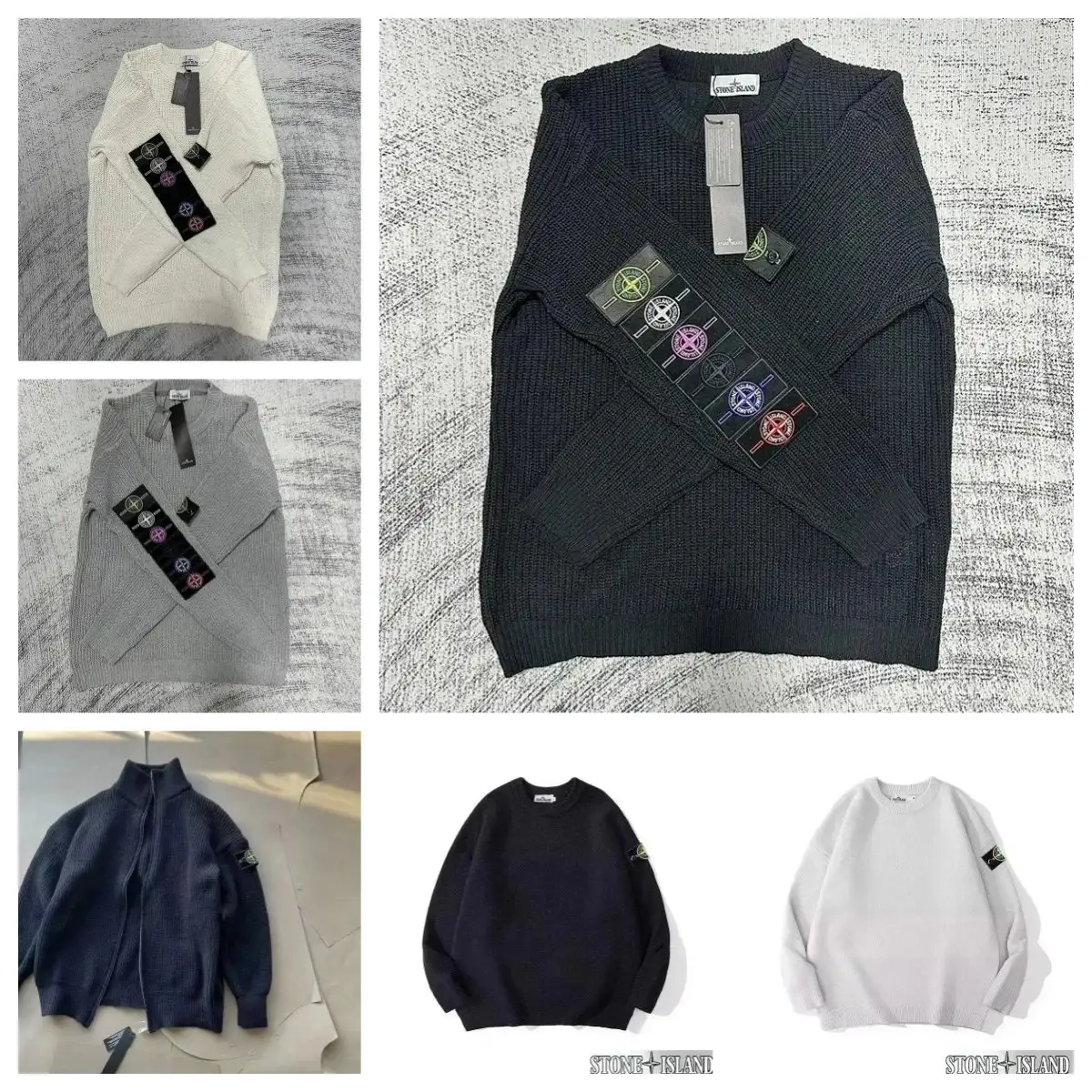Stone Island Ribbed Crewneck Sweater [Multiple Colors & Styles]