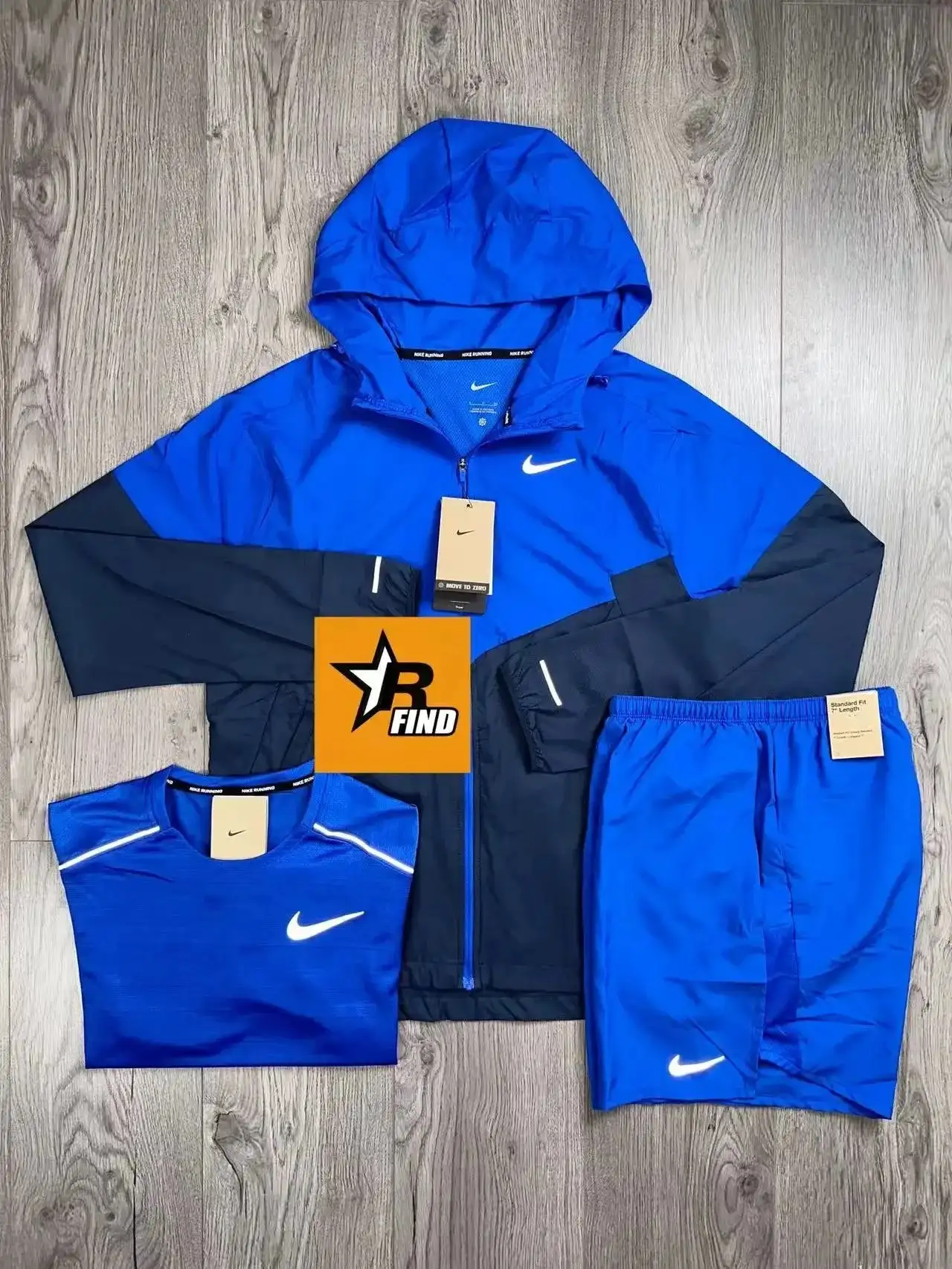 Nike Running Suit Set (Hooded Jacket/T-Shirt/Shorts) [37 styles] 2